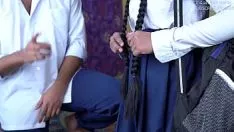 চালান Civilsl missy fucked by civilisl boy in clear away hindi sound