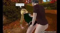 تشغيل فاتح للشهية 3d رسم طفل أشقر الحصول على تكرار فريق uped