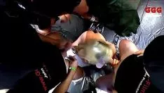 Play Bukkake harlot orifice fucked