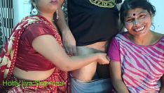 Jouer Belle-fille et belle-mère indiennes baisent avec leur demi-frère à minuit !! sexe tabou en famille