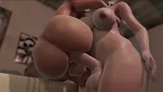 تشغيل 3d futa على futa حيث البلد جبهة تحرير مورو الإسلامية الملاعين في سن المراهقة dickgirl في الشرج