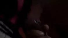 تشغيل شجرة الأبنوس معطفا مع brobdingnagian cumload في لفظها